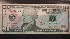 �����A �V���A���i���o�[ - $10 RADAR [ 77000077 ] �t�@���V�[ - Mnuchin �V���[�Y 2017