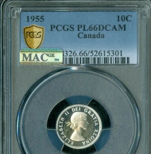 1955 NJi_ Vo[ 10 Zg PCGS PL66 DCAM MAC 2ND ō X|bgX Ɋ󏭁B