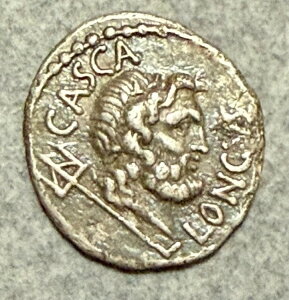 MARCUS JUNIUS BRUTUS AR Denarius CASCA LONGVS - �I���O 44 �` 42 �N - ��!