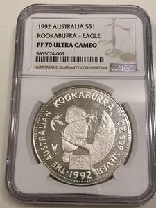 AI 1992 I[XgA S$1 NbJu - C[O vr[ PF 70 Eg JI