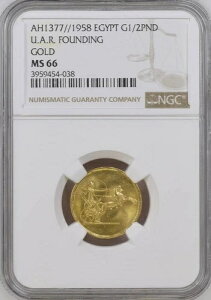 GWvgA 1/2|hA1958NAU.A.R. NGC MS 66A14