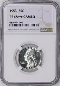 1953 25C ���V���g�� �N�H�[�^�[ NGC PF68+* �J���I NGC �v���X �X�^�[ �J���I ���A �v���X �X�^�[!