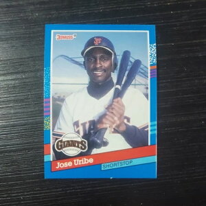 AAg[fBOJ[h 1991 DONRUSS BASEBALL #375 JOSE URIBE gvG[J[h A