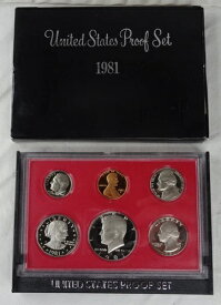 1981-S タイプ2 米国造幣局 プルーフセット 変色なし！全6種 フラットS バラエティ