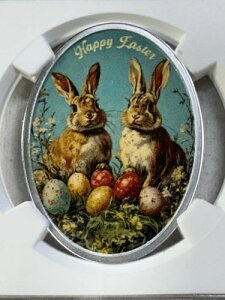 2025-MW ニウエ 1ドル銀貨 ハッピーイースター NGC PR 69 カメオ 低鋳造枚数