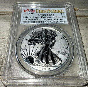 2019 W $1 �G���n���X�h Rev PR �V���o�[�C�[�O�� PCGS PR70 - �v���C�h�E�I�u�E�c�[�E�l�[�V�����Y