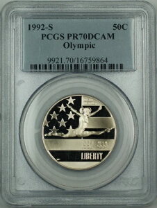 1992-S �I�����s�b�N �n�[�t�_���[�L�O PCGS PR-70 DCAM �p�[�t�F�N�g�W�F���R�C��