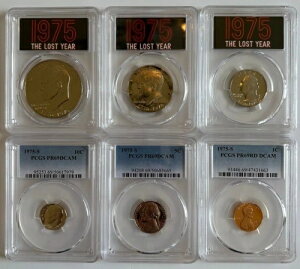 1975-S �č�6���g�R�C���v���[�t�Z�b�g�`PCGS PR69DCAM�i1�Z���g�`5�Z���g�`10�Z���g�j��PR69CAM�i25�Z���g�`50�Z���g�`1�h���j