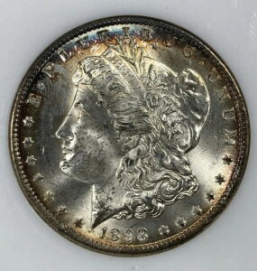 1898-O モルガン・ダラー 1.00。NGC MS 63。魅力的な色合いのファティ。