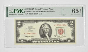 1963NAsč 2h bhV[ PMG 65 EPQ GEM UNC Fr#1514 (AAubN) *0967