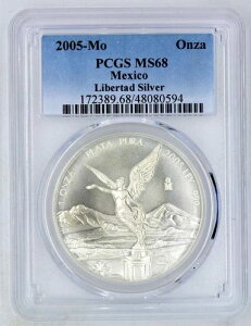 1�I���X �V���o�[ ���L�V�R ���x���^�b�h 2005 PCGS MS68 �G�N�X�v���X�z��