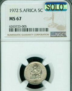 1972N AtJ 5Zg NGC MS67 \ ōO[h MAC X|bgX *