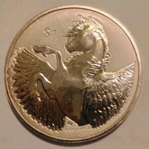 2022年 ヴァージン諸島 エリザベス2世 1ドル リバースプルーフ シルバー 999