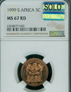 1999�N ��A�t���J 5�Z���g NGC MS67 RD MAC SOLO FINEST MAC SPOTLESS *