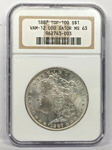 1887 NGC MS63 VAM-12 �V���o�[ �����K���h�� �A���Q�[�^�[�A�C�Y �G���[ DDO 6XI25
