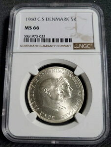 1960�N C S �f���}�[�N 5�N���[�l��� �t���f���b�N9������25���N�L�O NGC MS66