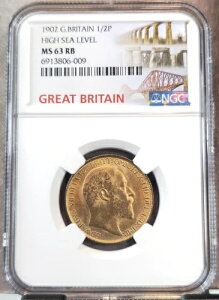 1902N CMX 1/2yj[ C NGC MS 63 RB  bhuE