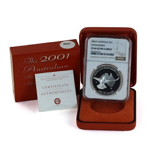 2001-P �I�[�X�g�����A 1 �h����� Kookaburra NGC PF-69 UC OGP - ���s�������A�󏭁I