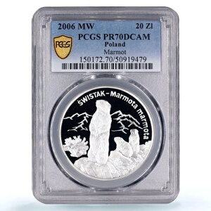 �|�[�����h 20 �Y���e�B�` �X�C�X�^�N �}�[���b�g ������ PR70 PCGS ��� 2006