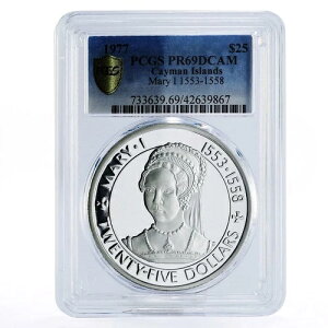 �P�C�}������ 25�h�� �N�C�[���E���A���[1�� PR69 PCGS ��� 1977�N