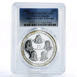 �P�C�}������ 25�h�� �X�`���A�[�g�ƂƃI�����W�� PR67 PCGS ��� 1980�N