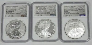 2006-W & P �č������� 3 x$1 �V���o�[�C�[�O�� 20���N�L�O NGC Rev PF69/MS69/PF69UCAM �Z�b�g