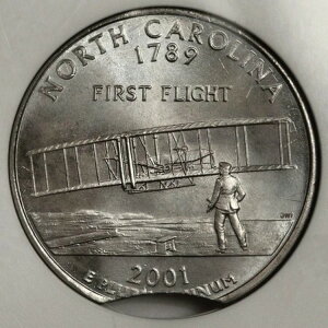 2001 D ANACS MS64 �N���b�v �m�[�X�J�����C�i �N�H�[�^�[ �~���g �G���[ ���A�^�C�v ���t