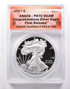 PR70 DCAM 2017-S �A�����J���V���o�[�C�[�O�� �j�� FR ANACS *8594