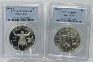 1996N P & D UNC. & v[t psbN 1h  IsbNLOZbg PCGS 69