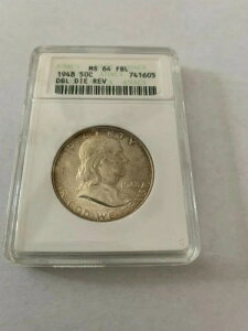 1948�N�t�����N�����n�[�t�_���[ANACS MS64�AFBL�ADDR