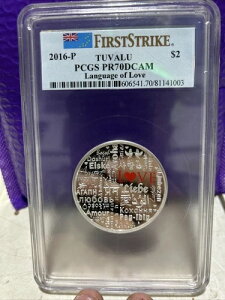 2016-P 2�h�� �c�o�� ���̌��t 2�I���X .999 �V���o�[ PCGS PR-70DCAM �t�@�[�X�g�X�g���C�N