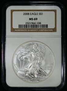 2008N 1h AJ Vo[ C[O NGC MS 69 | ASE UNC BU uEx