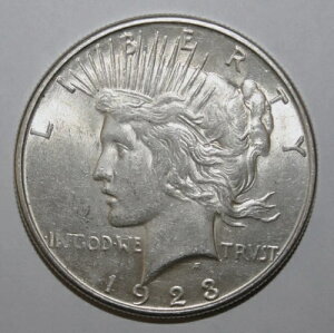 S2 - アメリカ合衆国 1ドル ピースダラー 1923-S チョイス 未流通銀貨