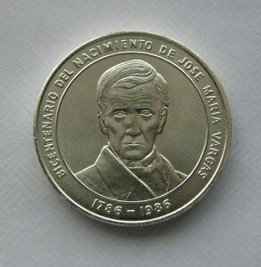 ベネズエラ記念硬貨 100ボリバル Bs バルガス 1986年 銀貨 900レイ