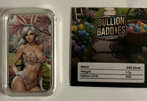 Bullion Baddies Bella Bunny Edition �J���[�� 1�I���X �V���o�[�o�[ COA�t��