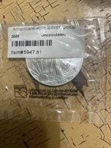 2009年アメリカンイーグル銀貨(未流通、リトルトン未開封)