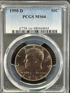 1990-D PlfB n[t_[ 50Zg PCGS MS66