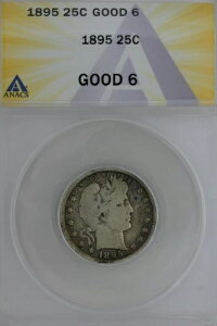 1895 .25 ANACS G 6 �o�[�o�[�N�H�[�^�[�A���o�e�B�w�b�h�N�H�[�^�[�A�o�[�o�[25�Z���g�A