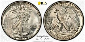 1943N 50Zg EH[LOEoeBEWF PCGS MS65 uXgzCg