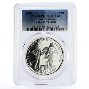 �N�b�N���� 50�h�� �y�h���E�f�E�o���f�B�r�A �A�X�e�J�l PR68 PCGS ��� 1992�N