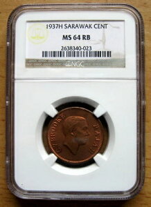 T@N - 1Zg 1937 H KM# 18 ]ANGC MS 64 RB