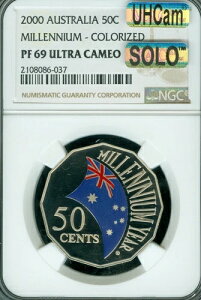 2000�N �I�[�X�g�����A �J���[ �~���j�A 50�Z���g NGC PF69 MAC UHCam SOLO FINEST SPOTLESS *