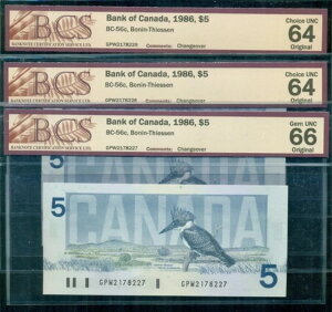 1986 $5 BC-56c�A�{�j���E�^�C�Z���AGPW�v���t�B�b�N�X�A�A���g���I�`�F���W�I�[�o�[�m�[�g