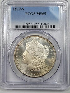 1879�N S ���[�K����� $1 PCGS MS65 �n�C�O���[�h �h��ȕ�� PQ *J962