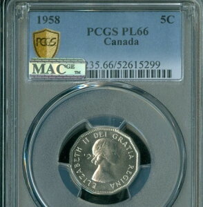 1958NJi_5ZgPCGS PL66 PL MAC 2NDōO[hX|bgXB