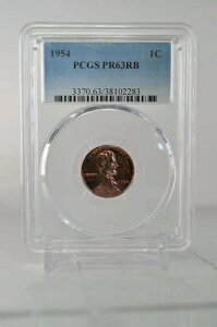 PR63RB 1954�N ���b�h�u���E�� �����J�[�� �E�B�[�g�y�j�[ PCGS �O���[�f�B���O �v���[�t�R�C�� �� 1�Z���g
