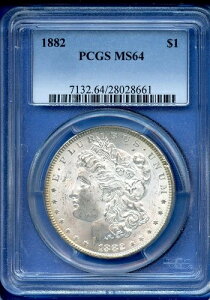 1882�N P PCGS MS64 �����K����� $1 �č������� ���C���{�[���� �G���h���[���g�[�� MS-64