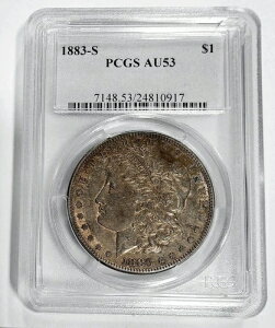 RC 1883 S [K 90% Vo[ h PCGS AU 53 KM 110 ASW 0.7734 ǍDȏ