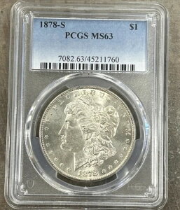 1878-S �����K���E�_���[�iPCGS MS63 �F��j - ����̂���u���U�[�A�Z�~�L�[�E�f�C�g