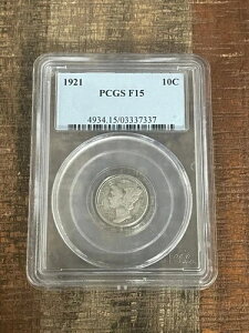 1921N 10Zg AJ }[L[_C ~ 90% ~ PCGS F15